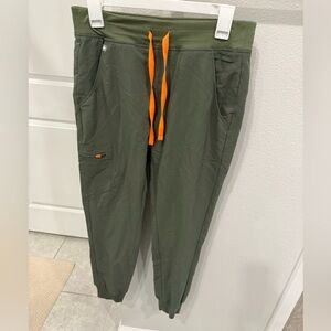 Figs Sage Green Technical Collection Pants